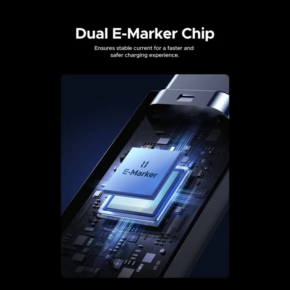 CABLU alimentare si date Ugreen "L703", Fast Charging Data Cable pt. smartphone, thunderbolt 5 120Gbps/240W, USB Type-C la USB 1m, negru "45996" — miniatură