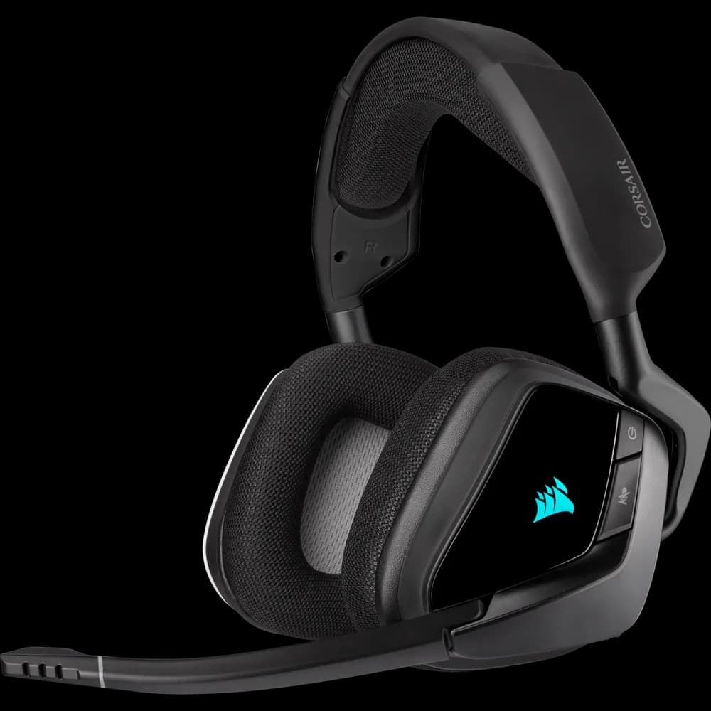 CASTI Corsair, "Void RGB Elite", wireless, gaming, utilizare multimedia, microfon pe brat, conectare prin 2.4 GHz (WiFi), negru, "CA-9011201-EU"