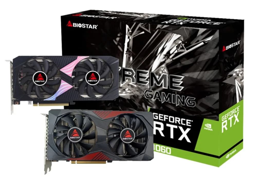 Placa video Biostar "GeForce RTX 3060-12GB", 12GB GDDR6, 192bit, PCI Express 4.0 x16, 3 x DisplayPort 1.4a, HDMI 2.1, racire activa 2 x fan, "VN3606RML9" — miniatură