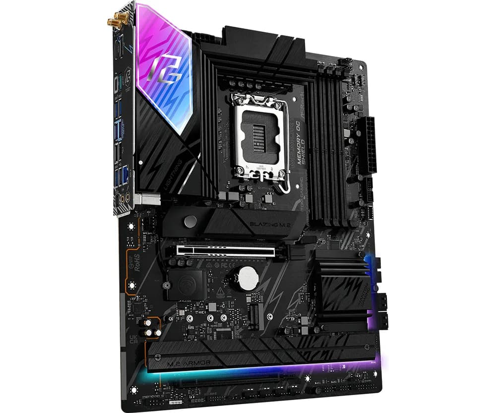 Placa de baza ASRock B860 Lightning WiFi 1851 ATX HDMI/DP/USB-C DDR5 "90-MXBR2-A0UAYZ" — miniatură