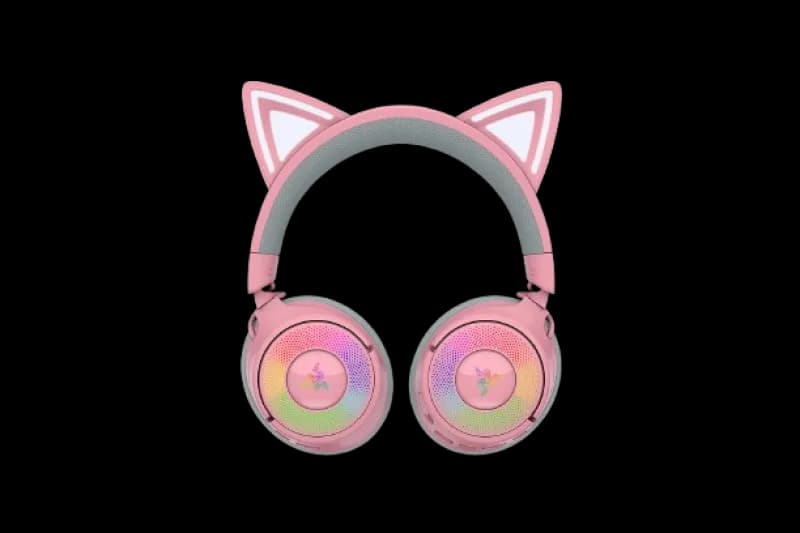 Casti Gaming Head-band Razer Kraken Kitty V3 Pro, Wireless/Wired, Roz