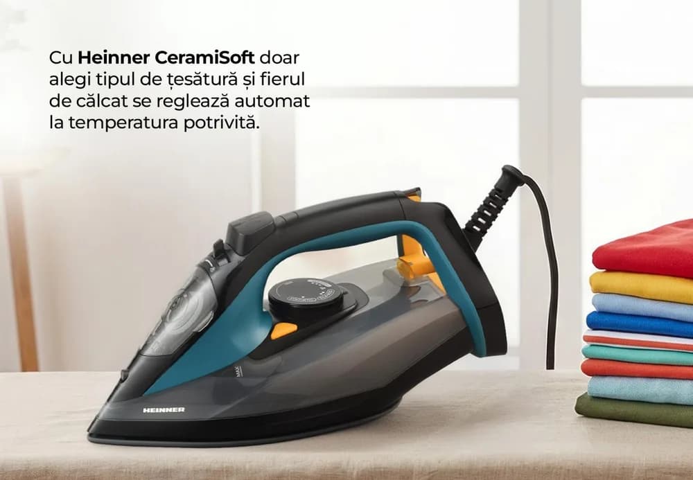 Fier de călcat HEINNER CeramiSoft HSI-A2400BLBK — miniatură