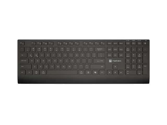 Kit Wireless tastatura si mouse NATEC STINGRAY 2, Negru — miniatură