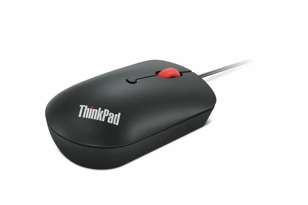 Mouse LENOVO ThinkPad USB-C Wired Compact Mouse, 2400 dpi, Negru — miniatură
