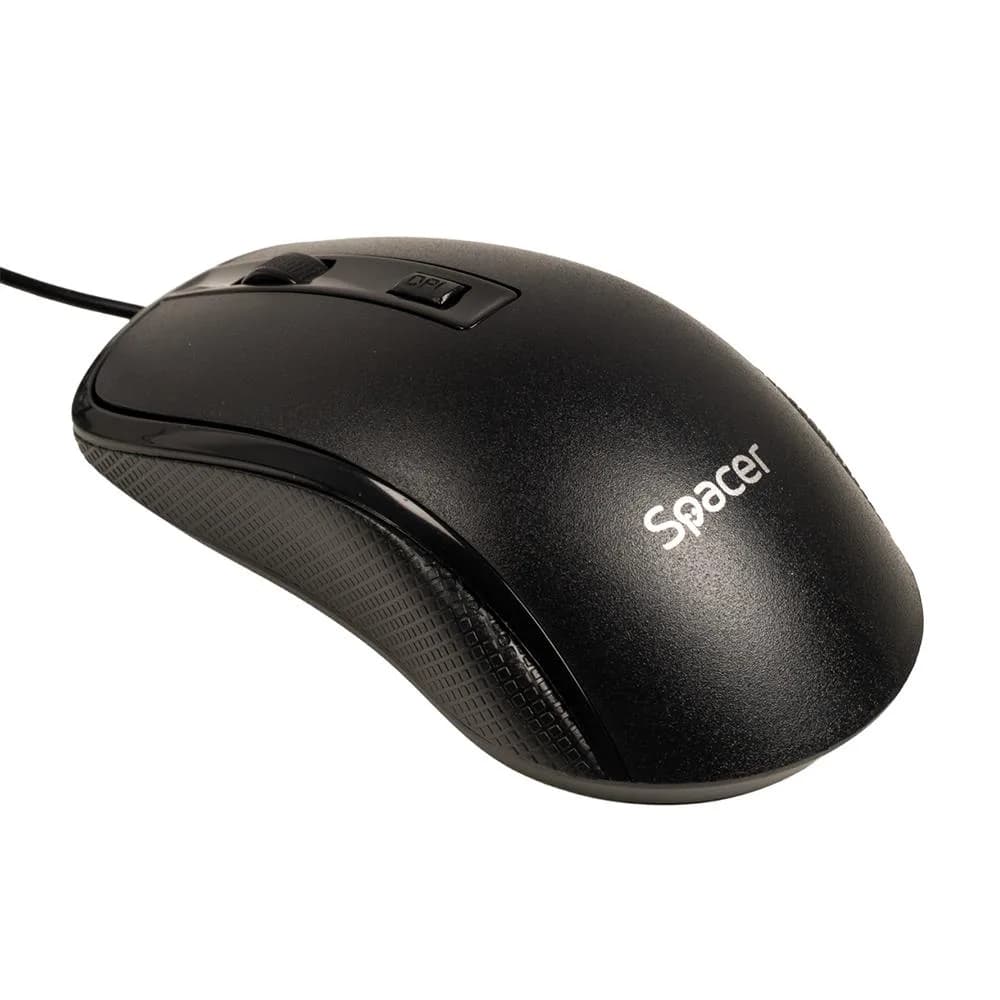 Kit Wired tastatura si mouse SPACER SPOK-WD-02, taste numerice, Negru — miniatură