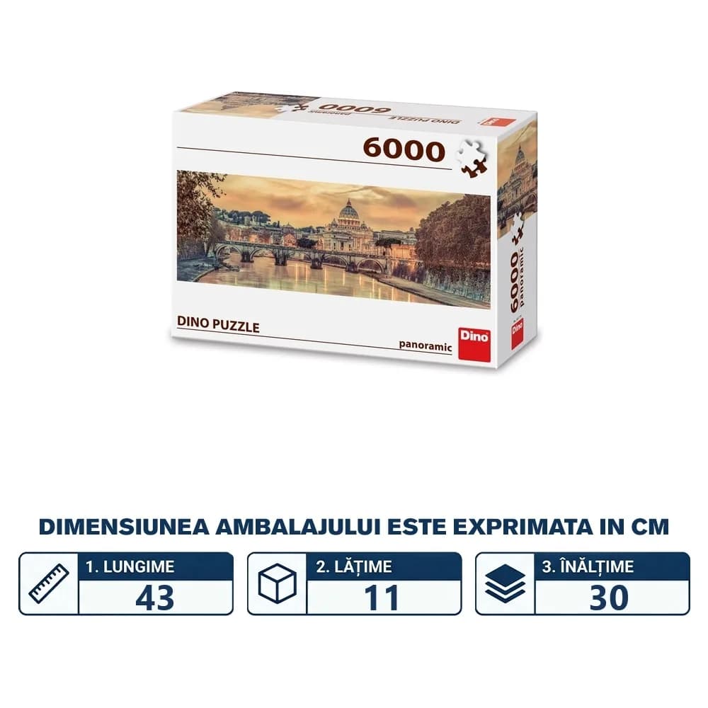Puzzle 6000 piese, Roma - DINO TOYS — miniatură