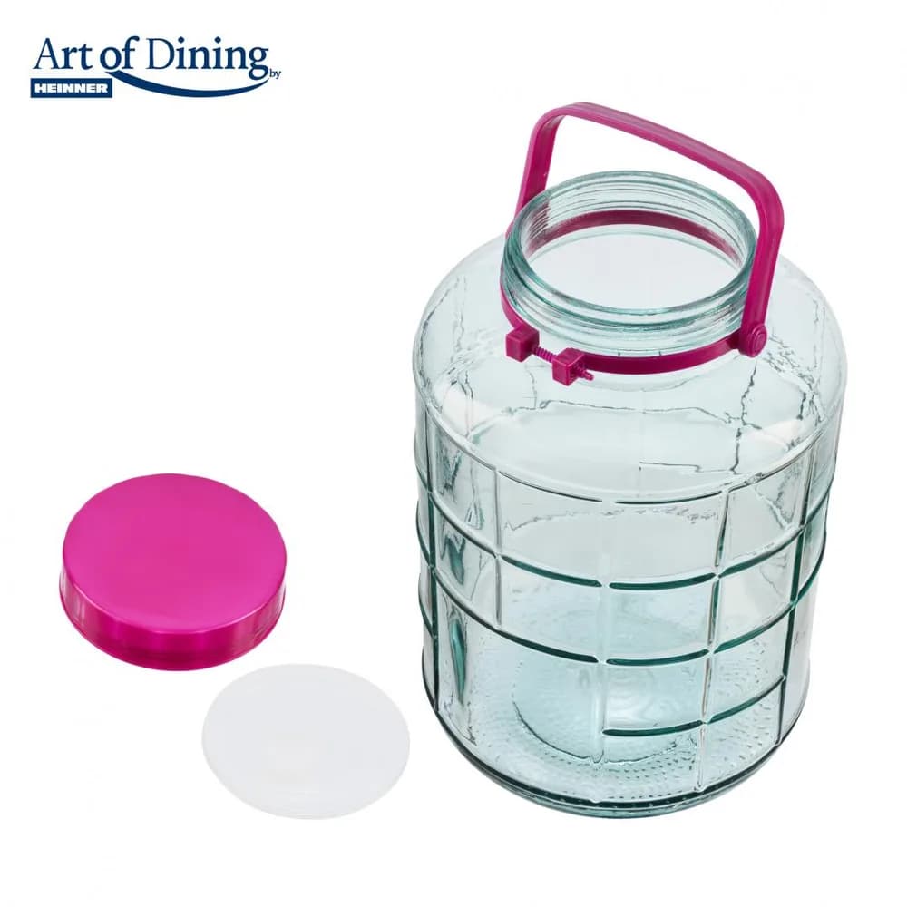 BORCAN STICLA CU CAPAC PLASTIC 10L ART OF DINING — miniatură