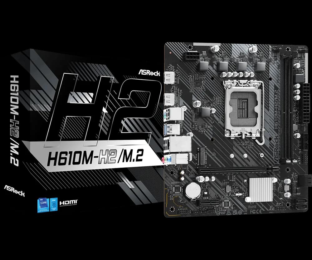 Placa de baza ASRock H610M-H2/M.2, Socket 1700, DDR4, Micro-ATX