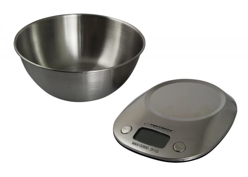 Cantar de bucatarie Esperanza LYCHEE EKS008 max. 5kg Inox "EKS008" — miniatură