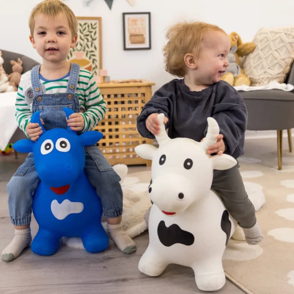Jucărie gonflabilă săltăreață de călărit Taurul Alb HappyHopperz — miniatură