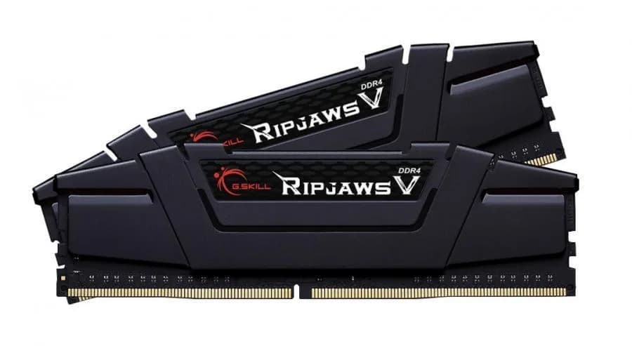 Memorie DDR G.Skill - gaming "Ripjaws V" DDR4 32GB frecventa 3200 MHz, 16GB x 2 module, radiator, latenta CL16, "F4-3200C16D-32GVK"