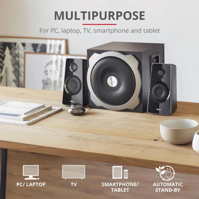 Boxe Stereo Tytan 2.1 Speaker Set - black — miniatură