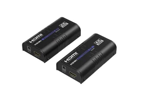 Extender HDMI pe IP =Tx+Rx= HDMI 2.0, 4K60Hz, transport semnal la max. 120m pe cablu CAT6/6A/7, 2xAlimentatoare incluse