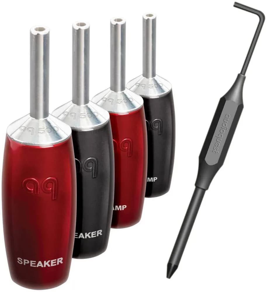 Mufa banana High-End Audioquest 507 Series, Silver plated (Set 4 buc)