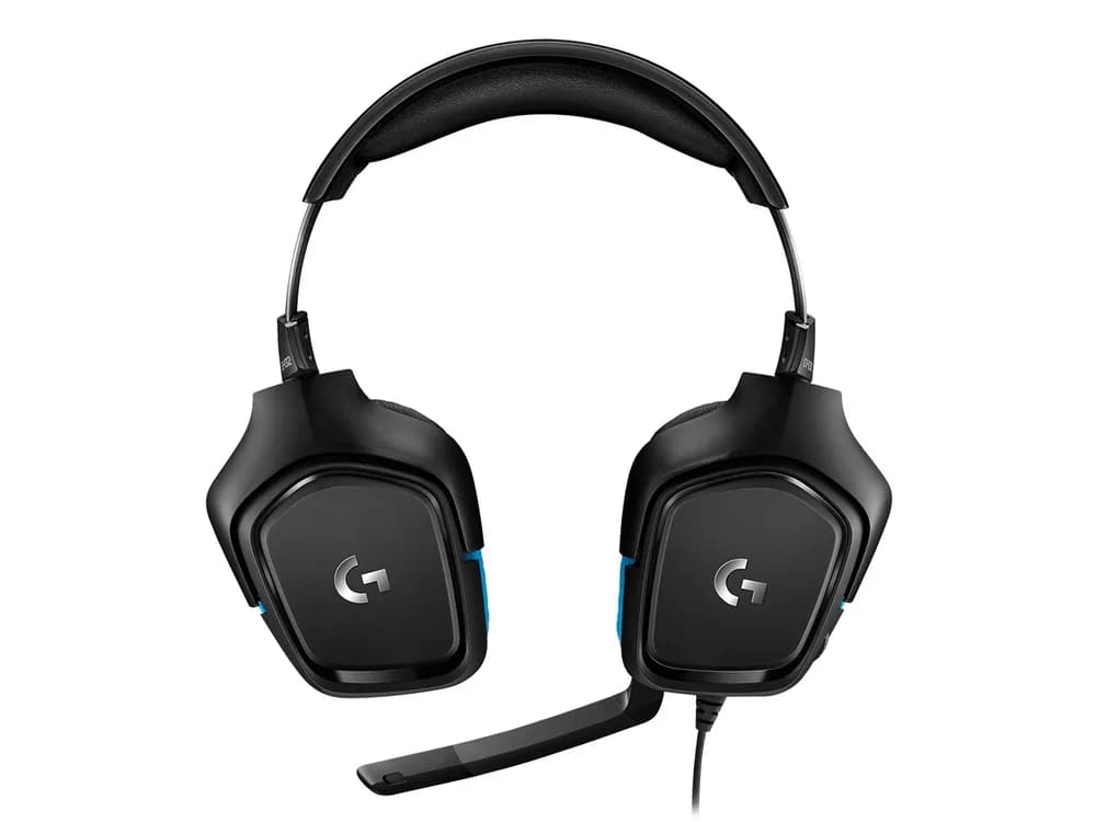 CASTI Logitech, "G432", cu fir, gaming, utilizare multimedia, microfon pe brat, conectare prin Jack 3.5 mm, USB 2.0, negru, "981-000770" — miniatură