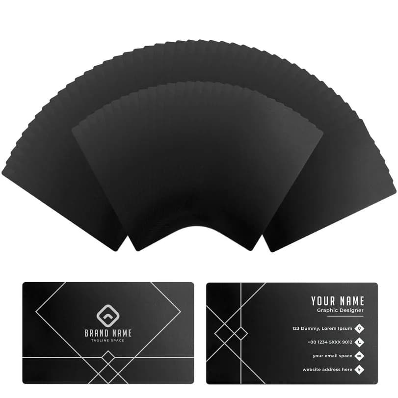 Material pentru gravare laser xTool Metal Business Cards – 60 buc (P5020129) — miniatură