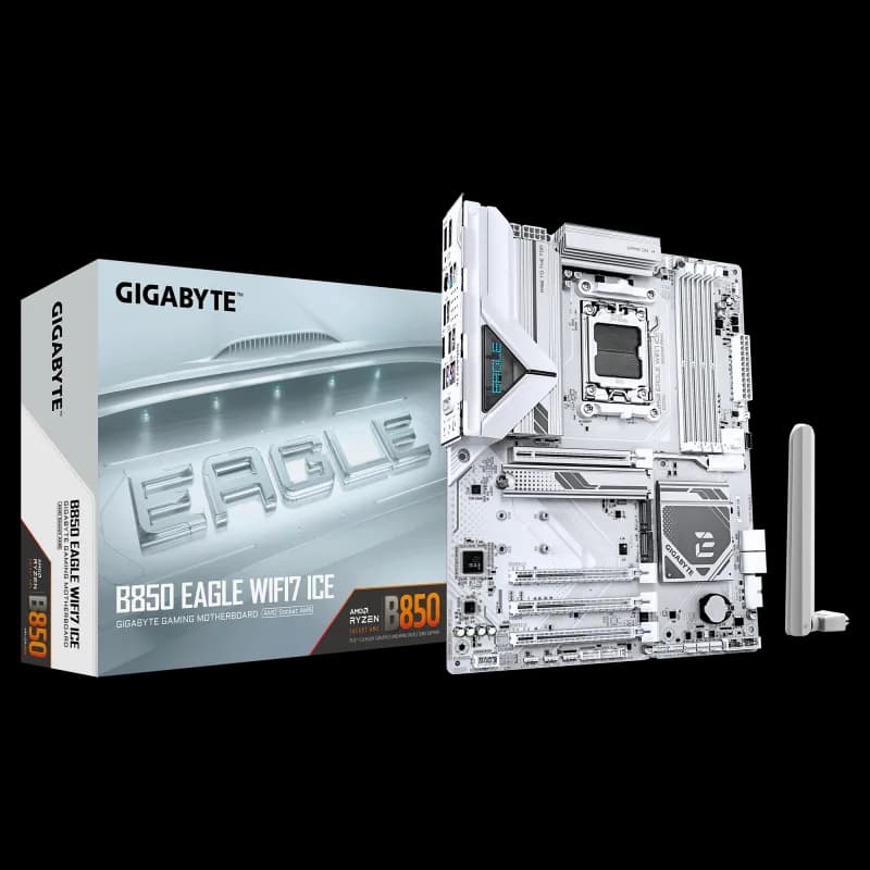 Placa de baza Gigabyte B850 EAGLE WIFI7 ICE, Socket AM5, DDR5, ATX