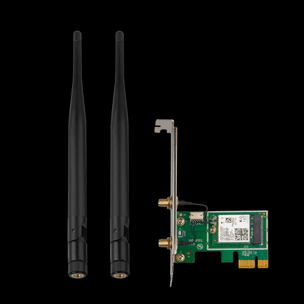ADAPTOR RETEA Tenda AX3000 + bluetooth 5.0, intern wireless dual band, 3000 Mbps, antena externa x 2, Wi-Fi 6 "E30" — miniatură
