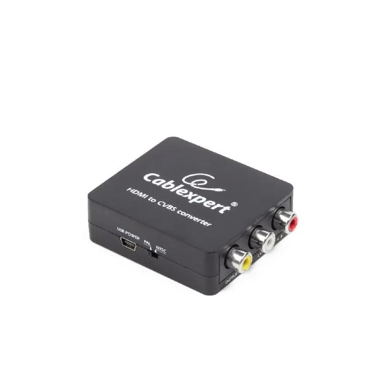 ADAPTOR video GEMBIRD, splitter HDMI (M) la Composite video + audio L/R (M) x 2, rezolutie maxima Full HD (1920 x 1080) la 60Hz, black, "DSC-HDMI-CVBS-001"