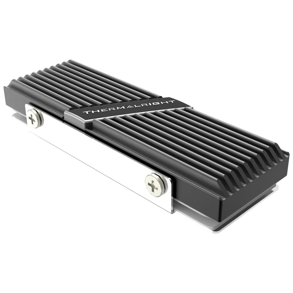 Cooler pasiv SSD Thermalright, tip A B, comaptibil SSD M.2 2280 , negru, "TR-M.2 2280 TYPE A B SSD" — miniatură