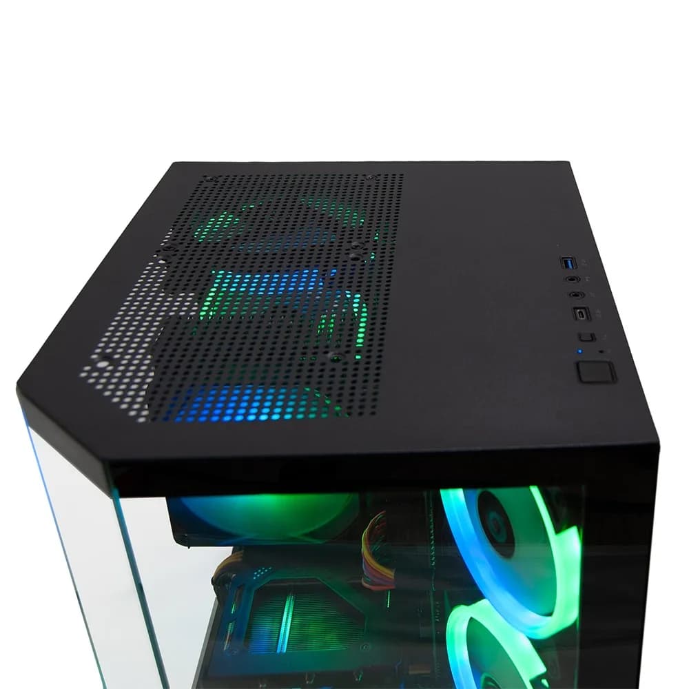 Sistem Desktop PC Gaming Spacer Gladiator R5, AMD Ryzen 5 5500, 16GB DDR4, 512GB SSD, Intel ARC B570 10GB, No Os, Negru, "SPACER-Gladiator-R5.5500-16D4S512" — miniatură