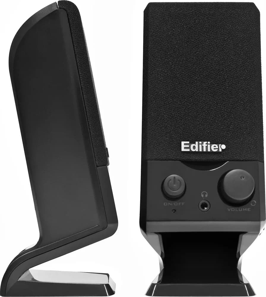BOXE EDIFIER 2.0, RMS: 1.2W (2 x 0.6W), control volum, USB power, black, "M1250" 674667001001 — miniatură