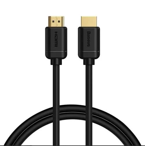 CABLU video Baseus HD Series, HDMI (T) la HDMI (T), rezolutie maxima 4K UHD (3840 x 2160) la 60 Hz, conectori auriti, 1m, negru "CAKGQ-A01" - 6953156222519