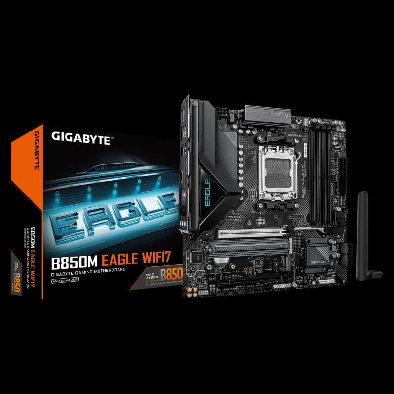 Placa de baza Gigabyte B850M EAGLE WIFI7, Socket AM5, DDR5, Micro-ATX