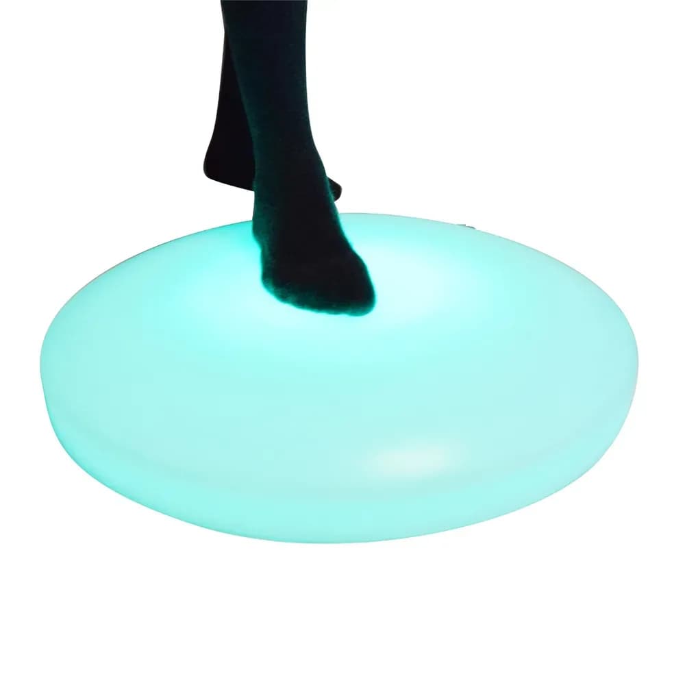 Dala rotunda interactiva luminoasa pentru podea (plastic) — miniatură