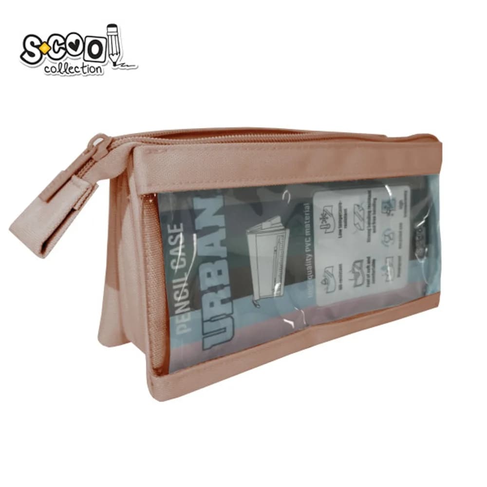 Penar borseta transparent, Urban, 20.5x8x11 cm - S-COOL — miniatură