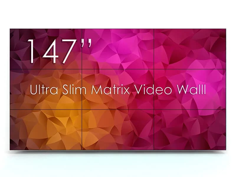 Solutie VideoWALL Vogel's 3x3 cu fixare pe perete, 9 Display-uri SWEDX UMX-49K8 si Controller / Matrice MXB29VM