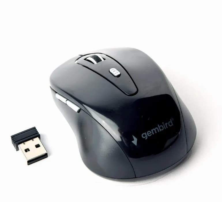 MOUSE GEMBIRD, PC sau NB, wireless, 2.4GHz, optic, 1600 dpi, butoane/scroll 6/1, negru, "MUSW-6B-01"