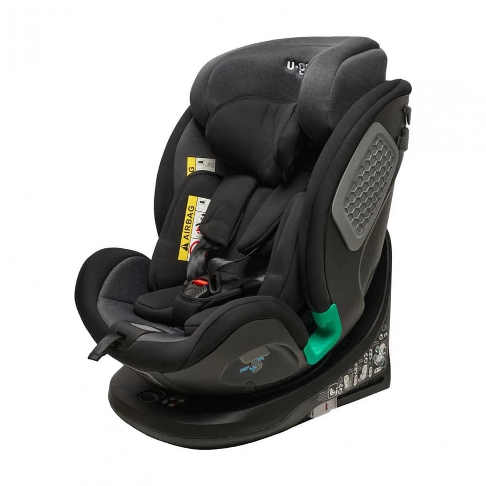 Scaun auto rotativ 360 gr,isofix,Negru, U-Grow — miniatură