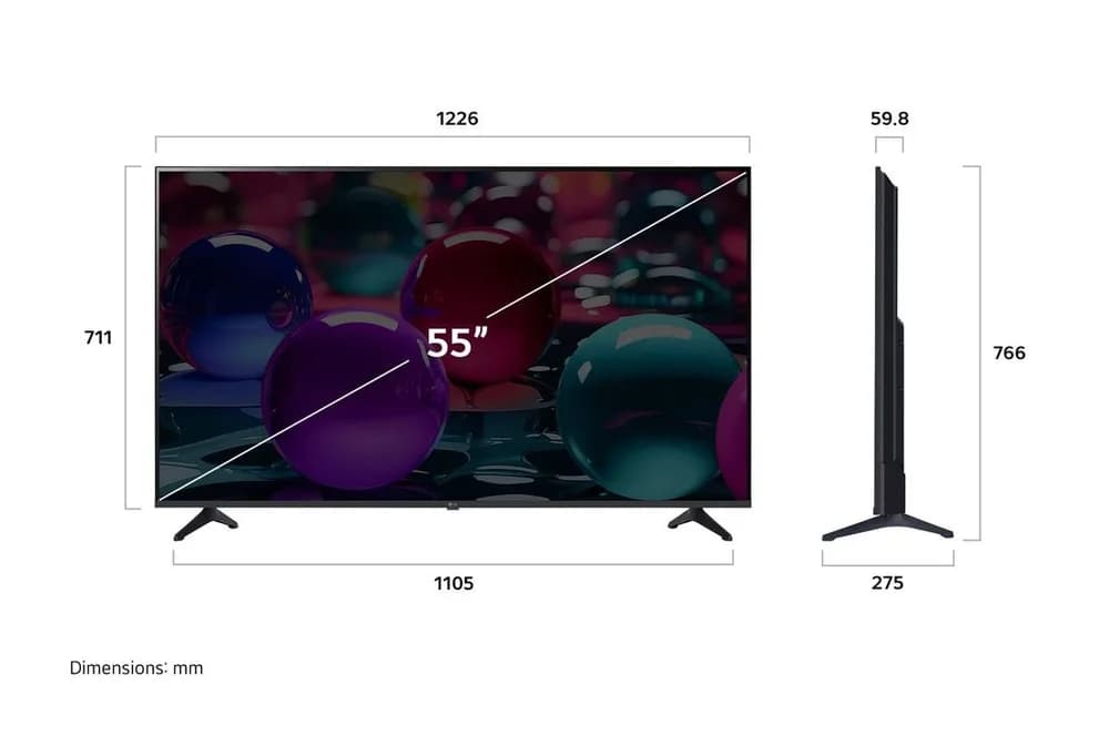 Televizor LED LG 139 cm (55") 55UA73003LA, Ultra HD 4K, Smart TV, WiFi, CI+ "55UA73003LA" — miniatură