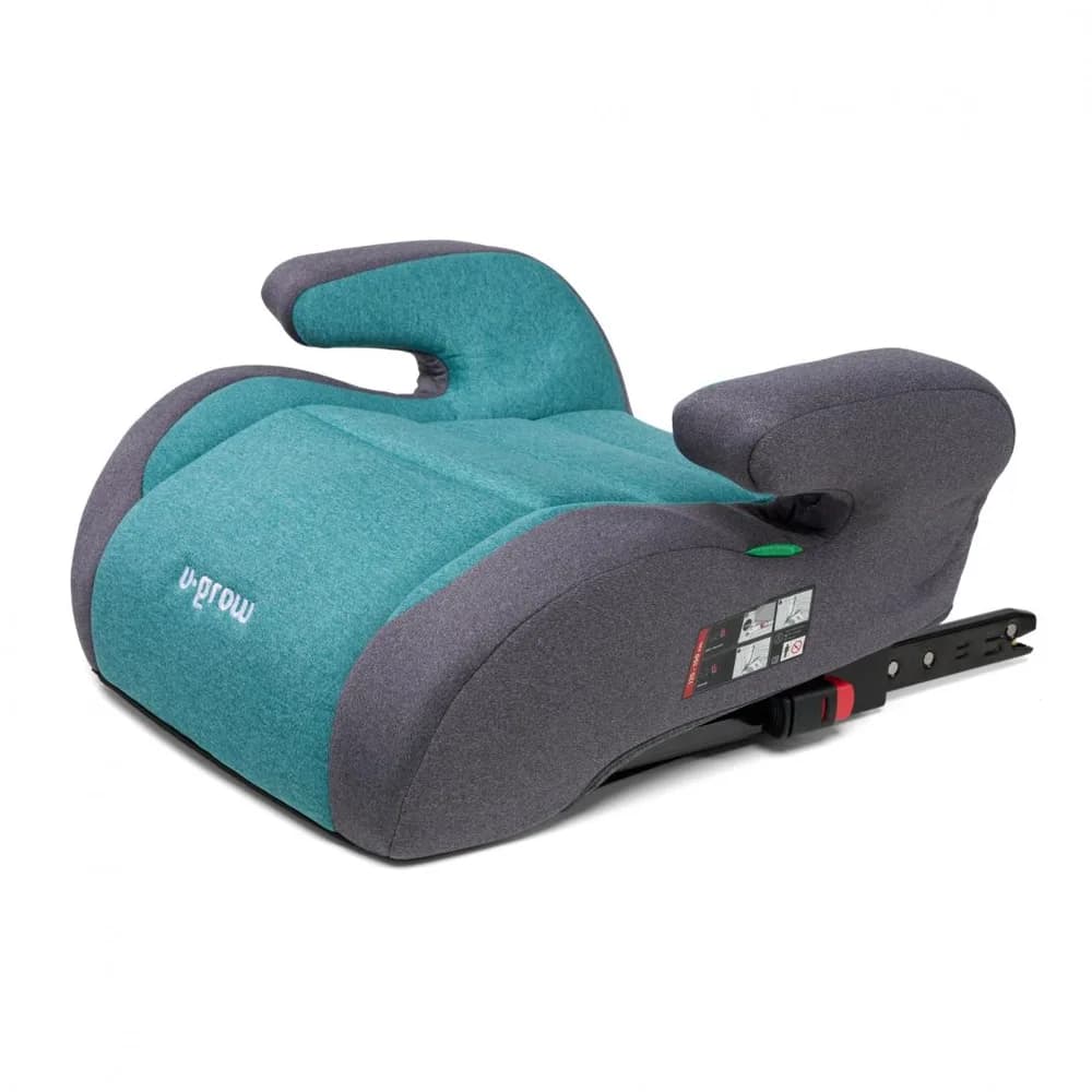 Inaltator auto 125-150, omologare R129 cu isofix, verde/gri, U-Grow