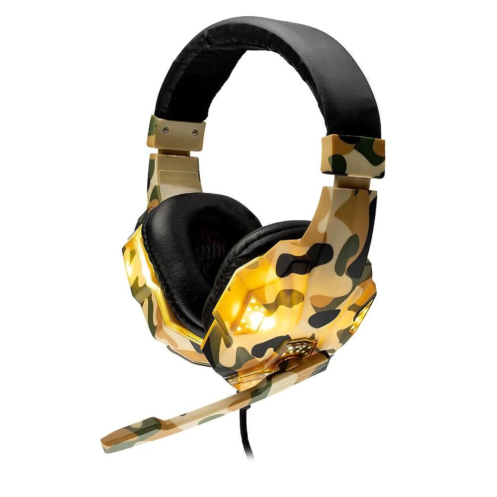 Casti Gaming Over-ear SPACER SPGH-CAMO, Wired, Multicolor