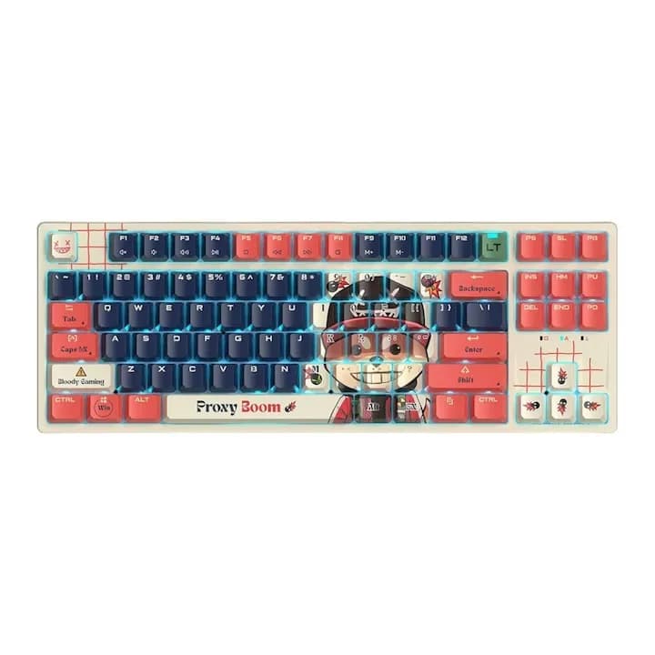 Tastatura gaming Bloody "AT87" Alpha Optical Switch Performance Keyboard USB Proxy Boom, US Layout "AT87 Proxy Boom" 4711421 000741