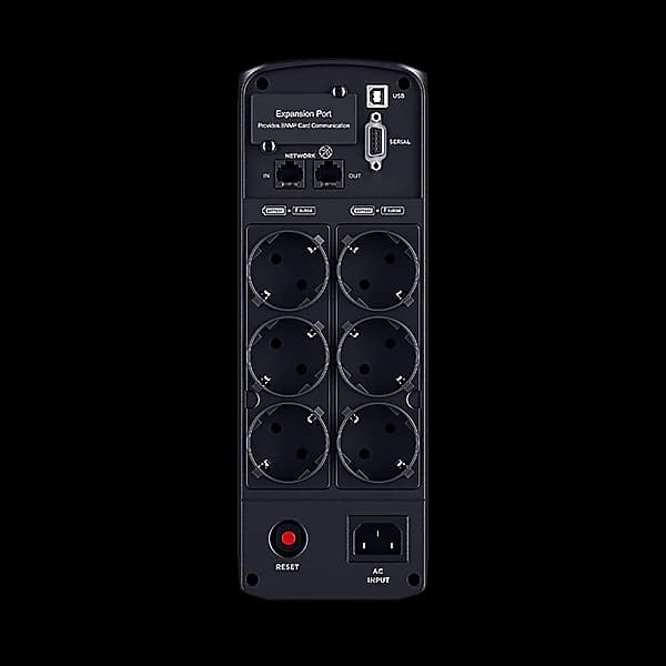 UPS CYBER POWER Line Int. cu Sinusoida Pura,tower,1600VA/ 1000W,AVR,6xShucko,LCD,2x12V/9Ah,Backup 3-10min,incarc.8h,USB,RS232,RJ45,GreenP,seria CP,"CP1600EPFCLCD" — miniatură