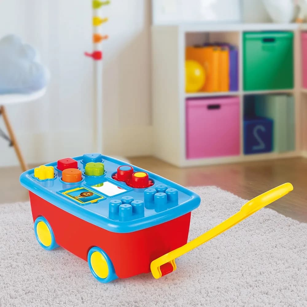 Carucior cu activitati, color, 18x40x26.5 cm - Dolu — miniatură