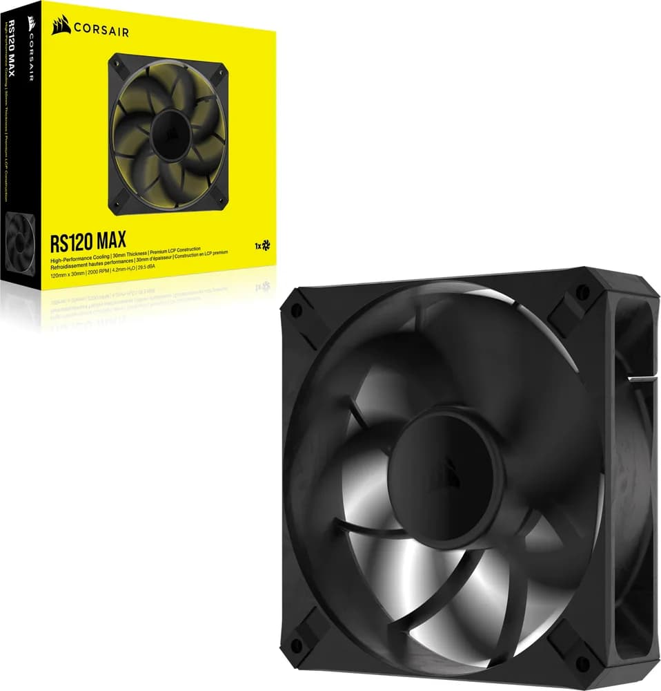 Ventilator Carcasa CORSAIR RS120 MAX, 12 cm, 2000 RPM — miniatură