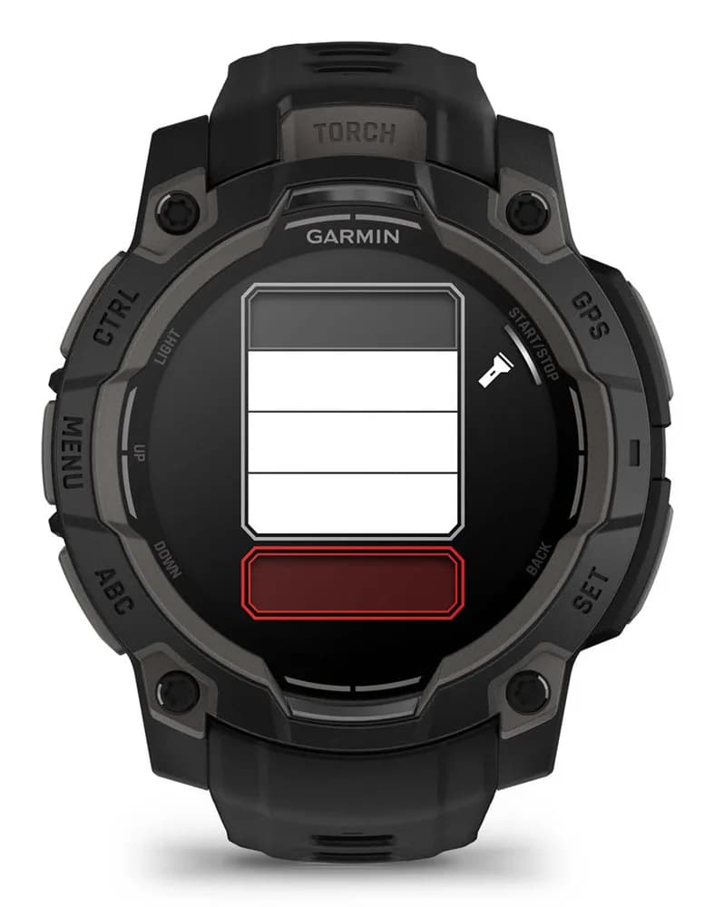 Smartwatch Instinct 3 45 mm, AMOLED Black with black band "010-02936-00" — miniatură