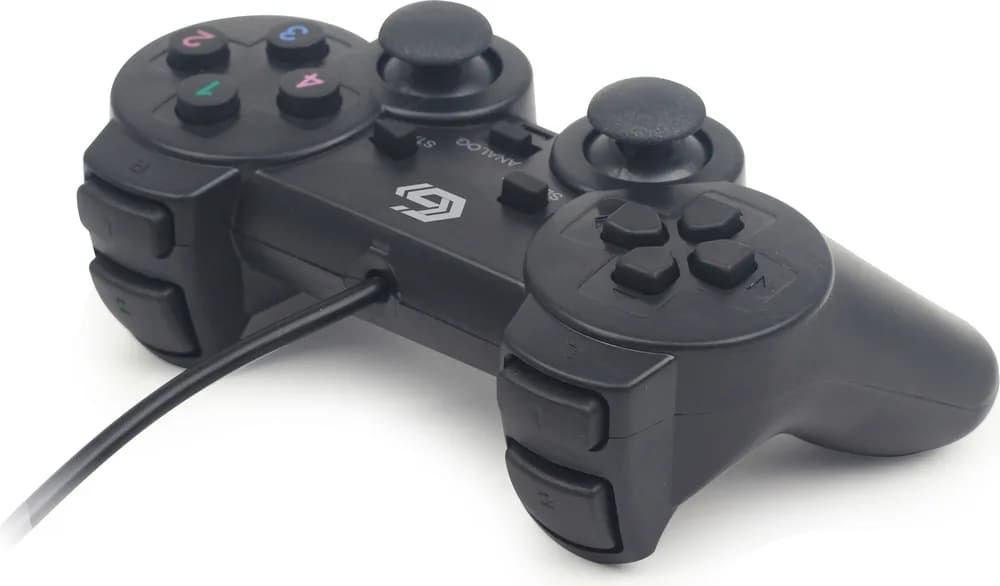 GAMEPAD cu fir GEMBIRD, 2x console, PC, USB, negru, "JPD-UDV2-01" — miniatură