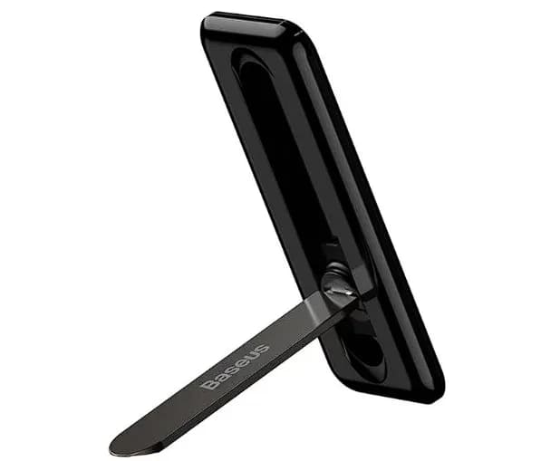 SUPORT Telefon Baseus Foldable Bracket, pliere 90 grade, rotire 360 grade, grosime 4mm, autoadeziv, negru "LUXZ000001" - 6932172603311 — miniatură