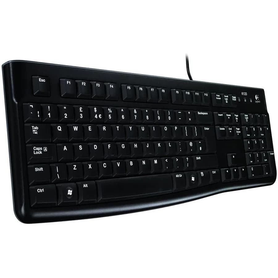 TASTATURA LOGITECH USB, black, "K120" "920-002509" — miniatură