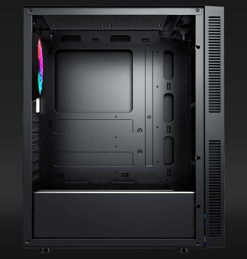 Carcasa AQYRIS ELECTRA Mid Tower ARGB NEGRU — miniatură