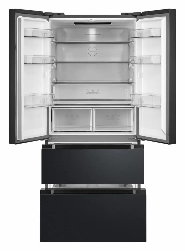 Combina frigorifica HEINNER HCFD-M516INVHDXE++, No Frost, 516 l, Clasa E, Dozator apa, Compresor inverter, Antracit — miniatură