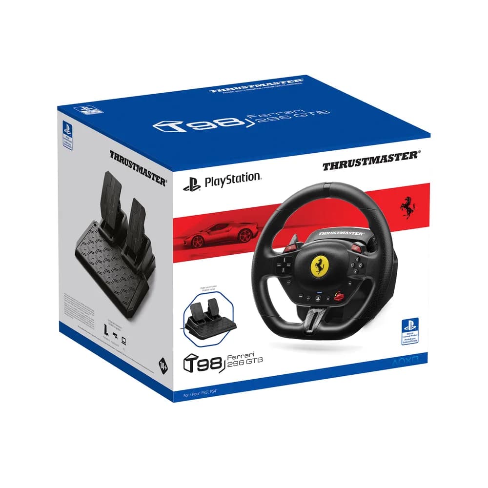 Thrustmaster T98-P FERRARI 296 GTB Racing Wheel and Pedals (PC/PS) "4160880" — miniatură