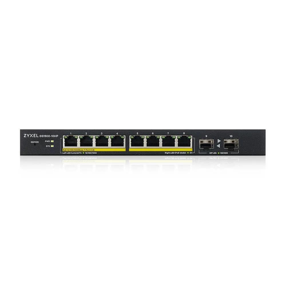 ZYXEL GS1900-10HP GBE POE SWITCH L2 "GS1900-10HP-EU0102F" — miniatură