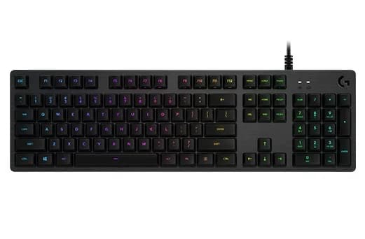 LOGITECH G512 Carbon RGB Mechanical Gaming Keyboard, GX Blue - CARBON - US INTL - USB - INTNL - G512 CLICKY