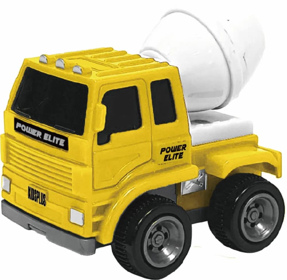 VEHICULE CU FRICTIUNE, SCARA 1/43, 10CM, DIVERSE MODELE- MACARA, EXCAVATOR, BETONIERA, BASCULANTA SI AUTOCISTERNA — miniatură